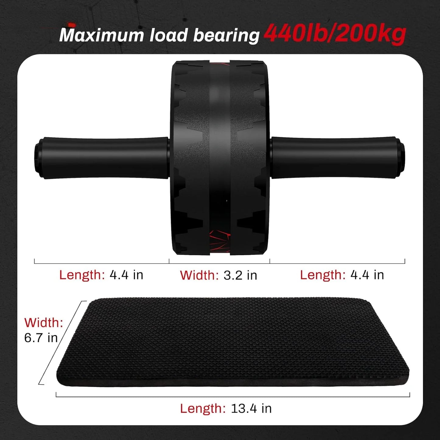 Improve your fitness routine with the Ultimate Core-Strengthening Ab Roller Wheel - Durable and Convenient Design for Maximum Su
