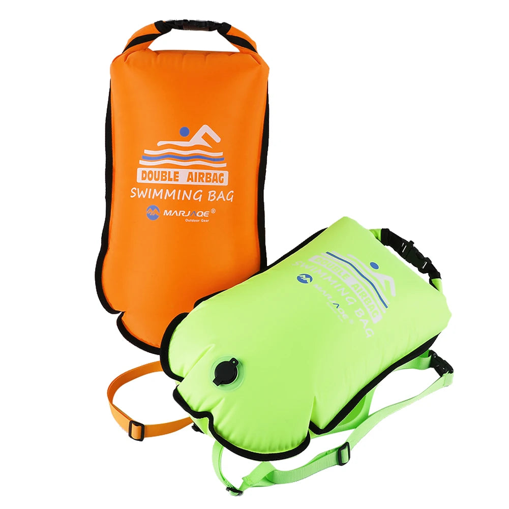 20L Inflatable Open Swimming Buoy Tow Float Dry Bag With Waist Belt For Boating Rafting Swimming Bucket Water Sport Safety Bag