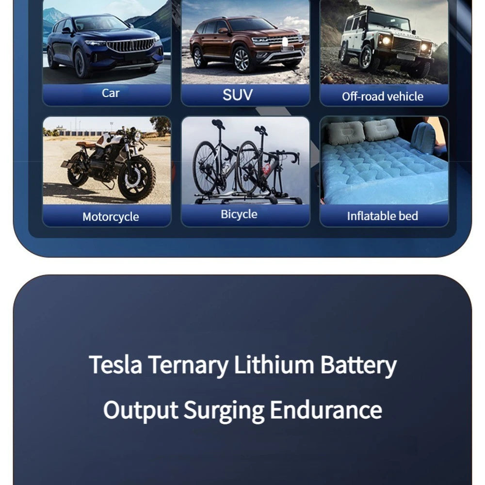 Portable Bicycle Pump 150 PSI Bike Manual Air Pump Balloon Tire Inflator Electric Tire Inflator Pump Cycling Accesories