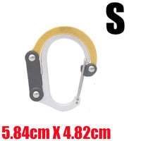 Multi Functional Aluminum Carabiner Mountaineering Buckle Quick Buckle for Outdoor Climbing Camping