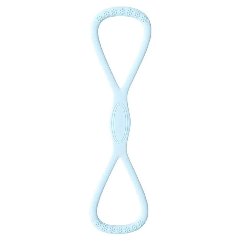 Figure 8 Yoga Resistance Band 35 LB Soft Silicone Exercise Band Quick Rebound Fitness Resistance Band Gym Stretching Pilates