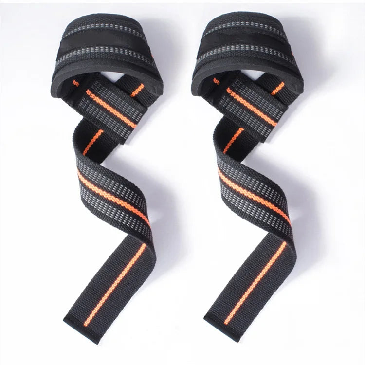 2 Pcs Gym Lifting Straps Fitness Gloves Anti-slip Hand Wraps Wrist Straps Support For Weight Lifting Powerlifting Training