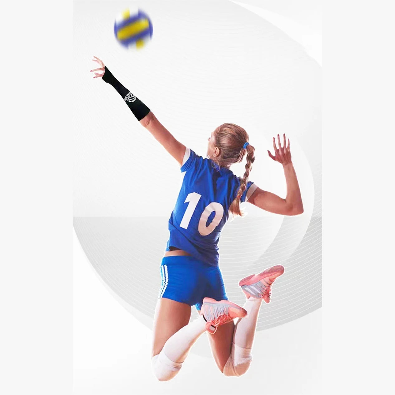 Volleyball Padded Passing Forearm Hitting Sleeves Arm Sleeves And Wrist Support For Girl Boy Adult