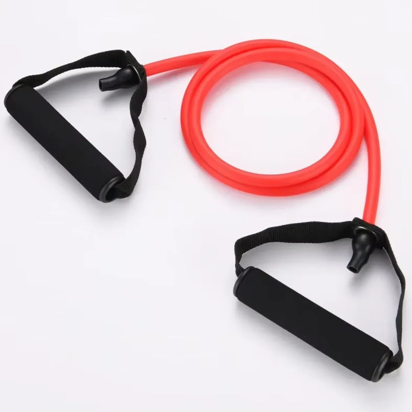Resistance Band with Handles Yoga Drawstring Elastic Fitness Workout Tube Band   Workout Strength Training
