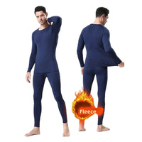 Winter Fleece Tees Compression Thermal Underwear Warm Mens Skiing Sports Tops Long Sleeve Solid Running T-Shirts