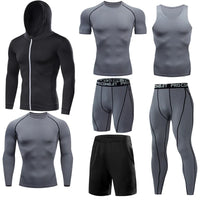 Men's Running Compression Tshirts Quick Dry Soccer Jersey Fitness Tight Sportswear Gym Sport Short Sleeve Shirt Breathable