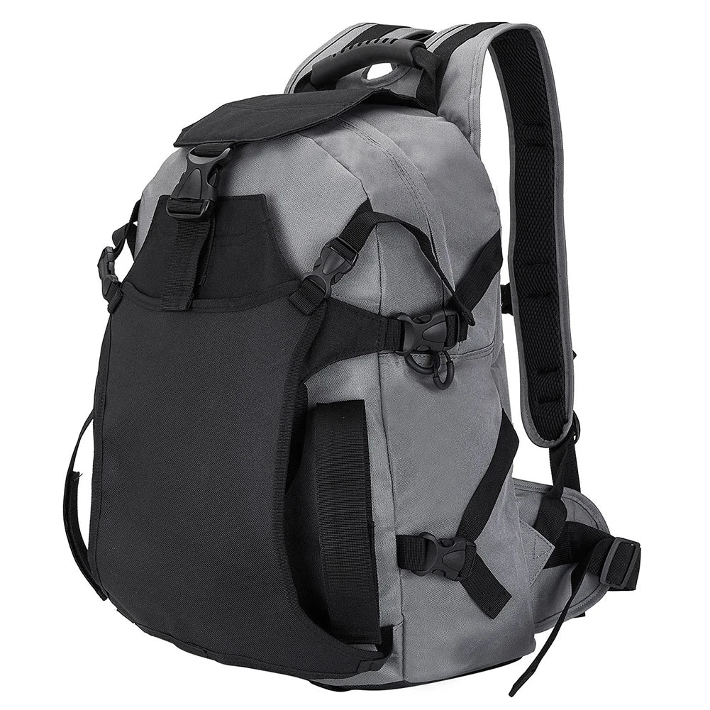 30L Skiing Boot Backpack with Adjustable Fastening Straps Skating Helmet Bag Waterproof Ski Storage Backpack Skiing Accessories