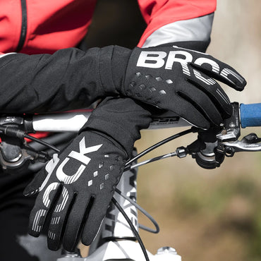 ROCKBROS Full-Finger Touchscreen-Compatible Cycling Gloves for Bicycles & Motorcycles Men and Women - Spring Autumn & Winter