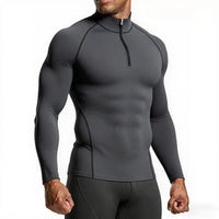 Men Sportswear Fitness Shirts Slim Long sleeve Gym T-shirt Running Top Tee Tights Training Compression Clothes Sport T Shirt Men
