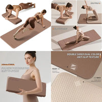 Thick Foldable Yoga Mat - 10mm Non-Slip TPE, Extra Long-Wide 75x26, Portable and Easy Storage for Fitness