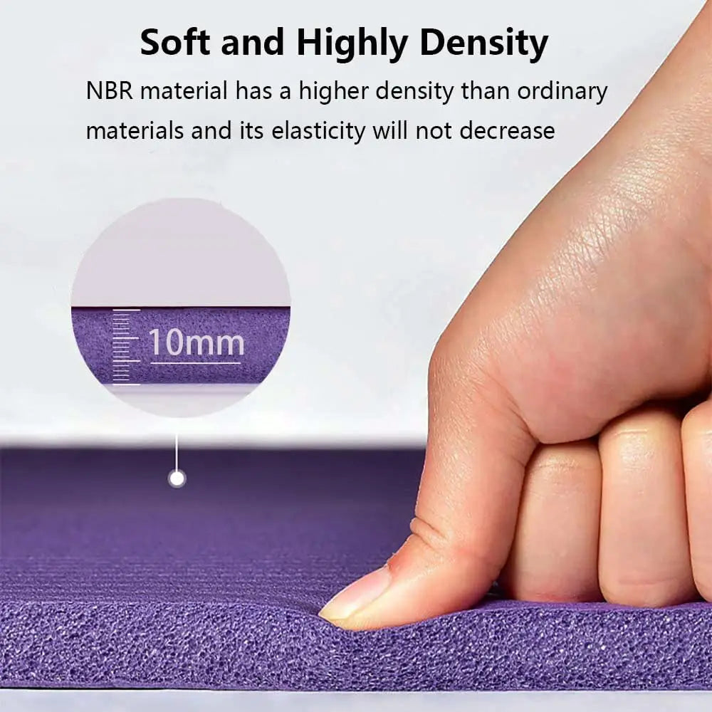 Extra Wide Non-Slip Yoga Mat with Strap and Bag, Thick Exercise Mat for Home Outdoor Workouts