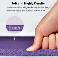 Extra Wide Non-Slip Yoga Mat with Strap and Bag, Thick Exercise Mat for Home Outdoor Workouts