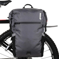 Waterproof Bike Pannier Bag 2-in-1 Saddle & Shoulder Bag for Cycling