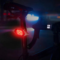 Rechargeable Bike Lights Front Back, Super Bright Headlight Tail Light Set with Turn Signals, Easy Install Safety Flashing Rear
