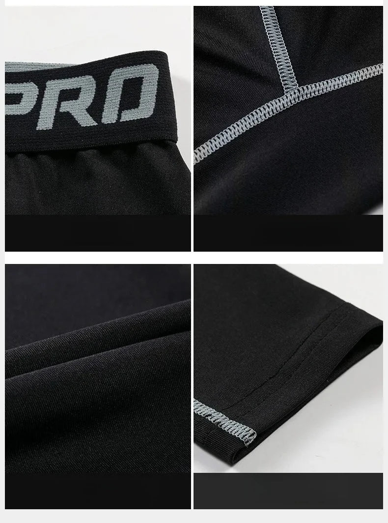 Mens Warm Compression Leggings 1-2 Pcs Sport Training Pants Dry Fit Running Tights Fitness Basketball Jogging Fleece Trousers