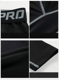 Mens Warm Compression Leggings 1-2 Pcs Sport Training Pants Dry Fit Running Tights Fitness Basketball Jogging Fleece Trousers