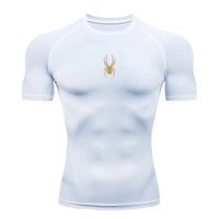 Men Sport T-Shirt Spider Quick Dry Bodybuilding Running Shirt Compression Tops Gym T Shirt Men Fitness Tight Tees Rashgard