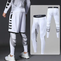 Men's Compression Pants Cycling Running Basketball Soccer Elasticity Sweatpants Fitness Tights Legging Trousers Rash Guard