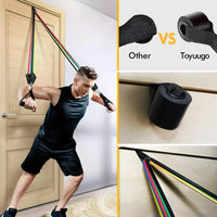 Resistance Bands Set, Exercise Bands With Door Anchor, Handles, Carry Bag, Legs Ankle Straps For Resistance Training