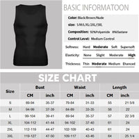 Men Compression Vest Sleeveless Shapewear Slimming Body Shaper Shirt Gym Workout Corset Tummy Control Tank Top Abs Abdomen
