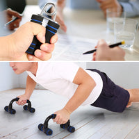 5-In-1 AB Wheel Roller Kit No Noise Abdominal Wheel Ab Roller Stretch Trainer For Arm Waist Leg Exercise Gym Fitness Equipment