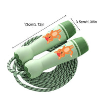 Jump Rope Kids Wear Resistant Cotton Cord Length Adjustable Fitness Skipping Rope With Handle For Kids Boys Girls Outdoor