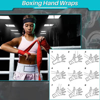 2 Rolls 2.5M Cotton Boxing Bandage Sports Strap Sanda Gauntlets MMA Hand Gloves Wraps Belt Wraps Bandage For Competition