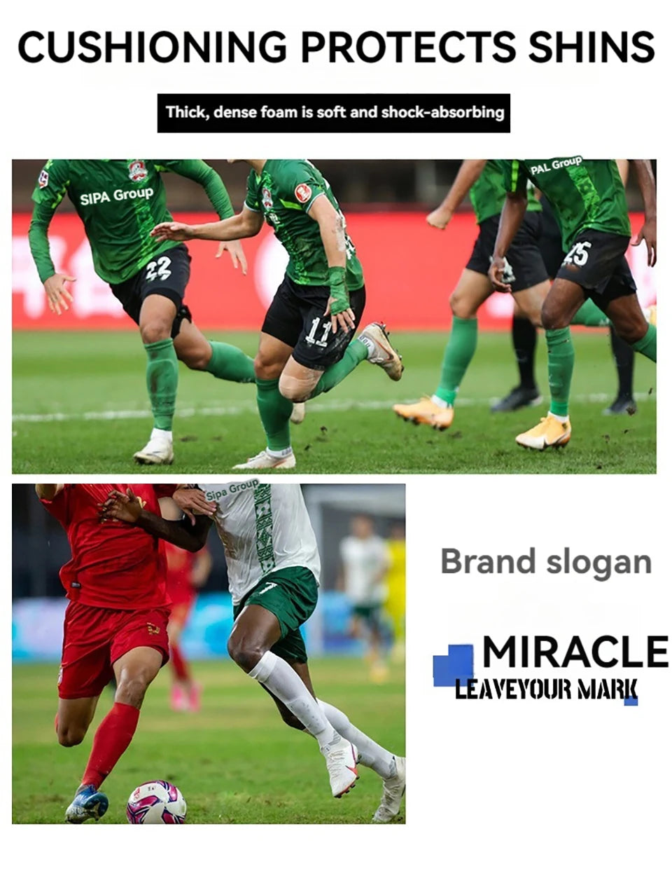 Loogdeel 1 Pair Soccer Shin Guards Insert Board Boy Training Legging Protective Football Protectors Pads Adult Kids Shinguards