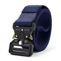 Men's Tactical Belt Heavy-Duty Nylon Belt With Quick-Release Buckle | Adjustable Work Belt For Outdoor Training