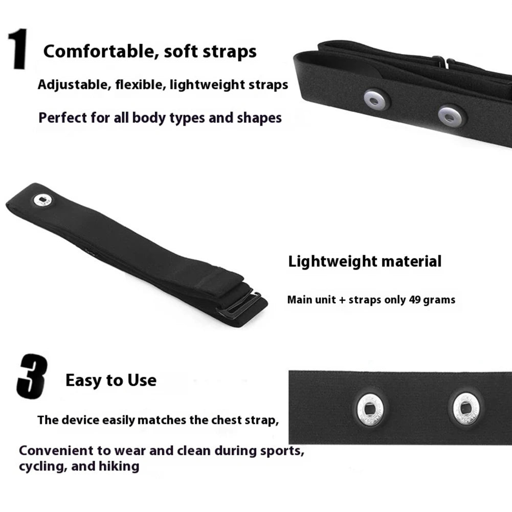 Heart Rate Monitor Replacement Sensor Band Belt Soft Fitnesss Chest Band Chest Belt Fits for Polar Garmin Magene