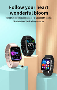 EIGIIS 2025 Smart Watch for Men Women Fitness Tracker with Heart Rate Sleep Monitor Activity Tracker 1.69" HD Waterproof Watch