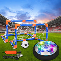 Air Power Hover Ball with LED Light and Foam Bumper Indoor Outdoor Toys Air Floating Soccer Ball Soccer Ball Toys for Boys Girls