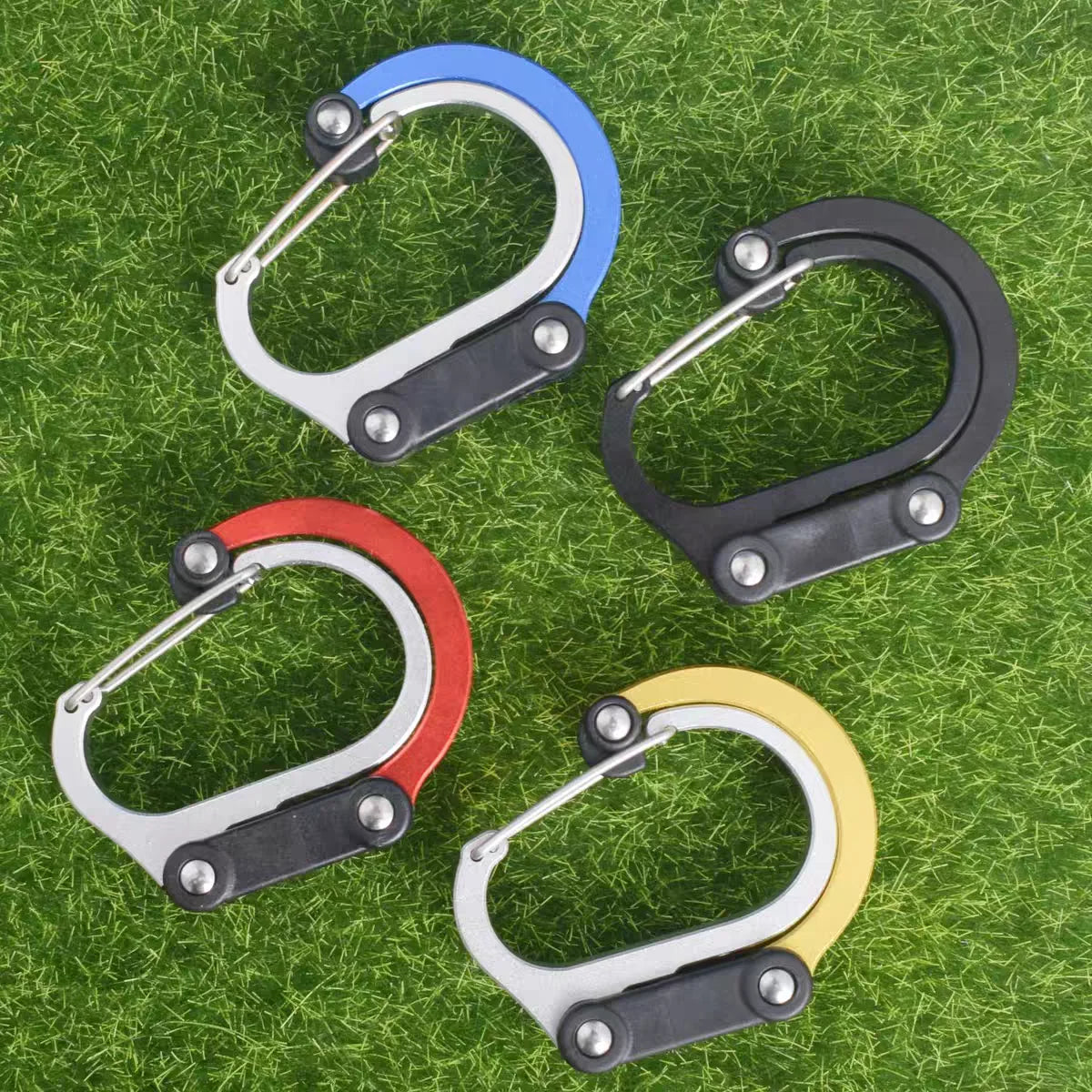 Multi Functional Aluminum Carabiner Mountaineering Buckle Quick Buckle for Outdoor Climbing Camping