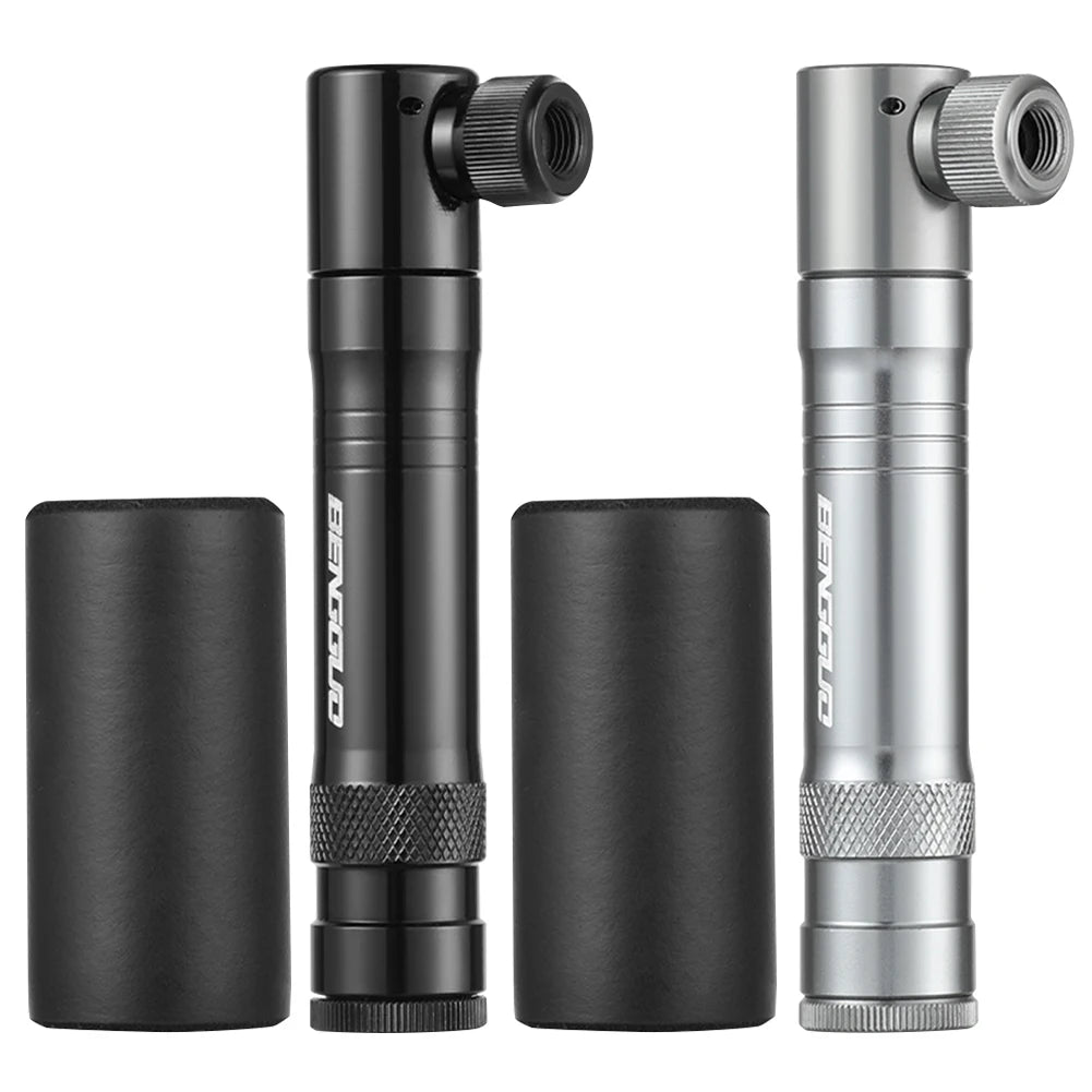 CO2 Bicycle Pump with Tubeless Tire Repair Tool Schrader & Presta Valve Portable Tire Inflator Aluminum Alloy for MTB Road Bike