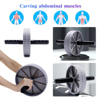 Abdominal Roller Abdominal Trainer Workout AB Roller Wheel No Noise Abdominal Exerciser Strengthen Muscle Exercise Equipment