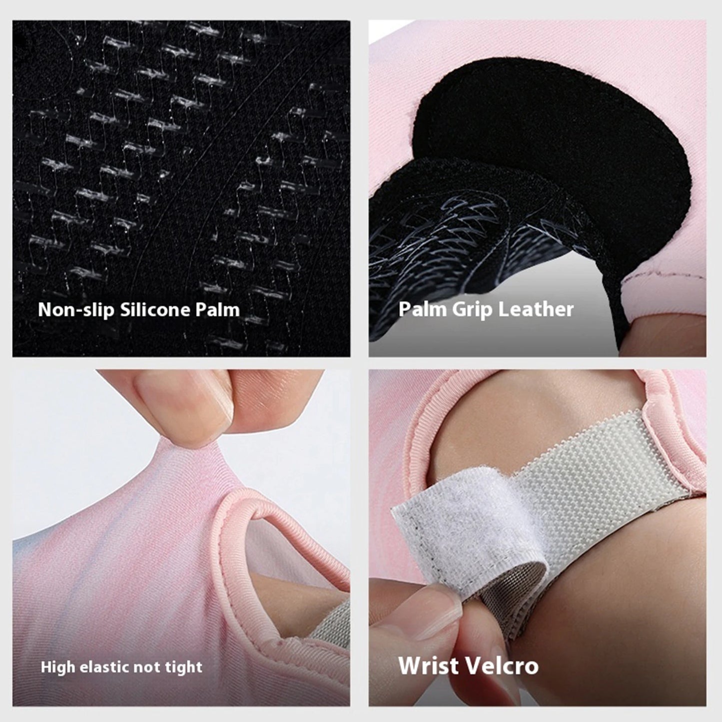 Outdoor Sports Gloves Non-Slip Fitness Protect Gloves Breathable Wrist Belt Workout Gloves for Climbing Exercises Gym Lifting