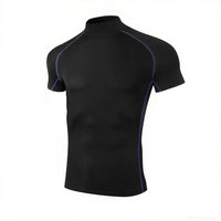 Compression T Shirt Men Bodybuilding Sportswear Short Sleeve Quick Dry Workout Shirts Sport Tops Tee Gym Running T-shirt Men