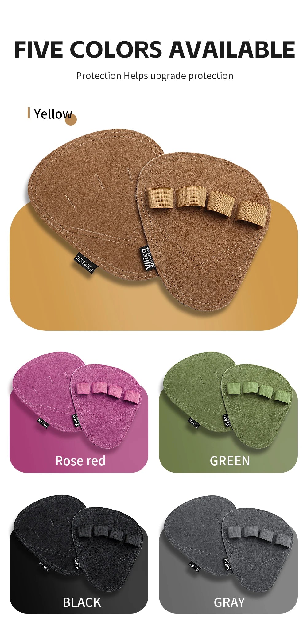 Leather Weight Lifting Training Gloves Palm Protection Women Men Fitness Sports Gymnastics Grips Pull Ups Weightlifting Workout