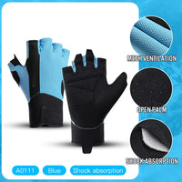 Workout Gloves Men Women Gym Lifting Fitness Climbing Exercises Work Out Wrist Belt Shock Absorb Foam Pad Palm Crossfit