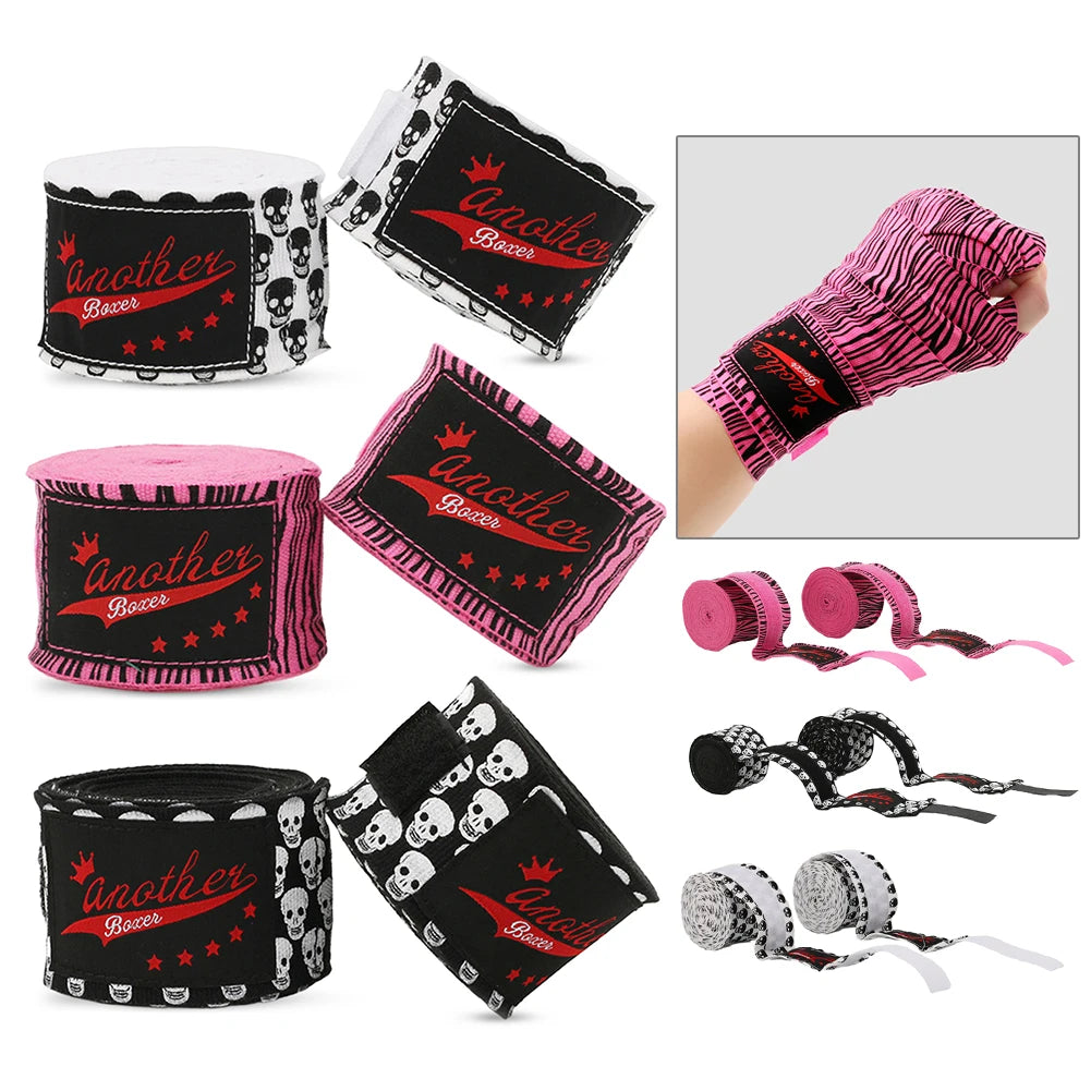 3/5M Bandage Gloves Elastic Boxing Hand Wraps Breathable Muay Thai Hand Bandage Printing for Kickboxing Muay Thai & MMA