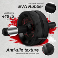 Improve your fitness routine with the Ultimate Core-Strengthening Ab Roller Wheel - Durable and Convenient Design for Maximum Su