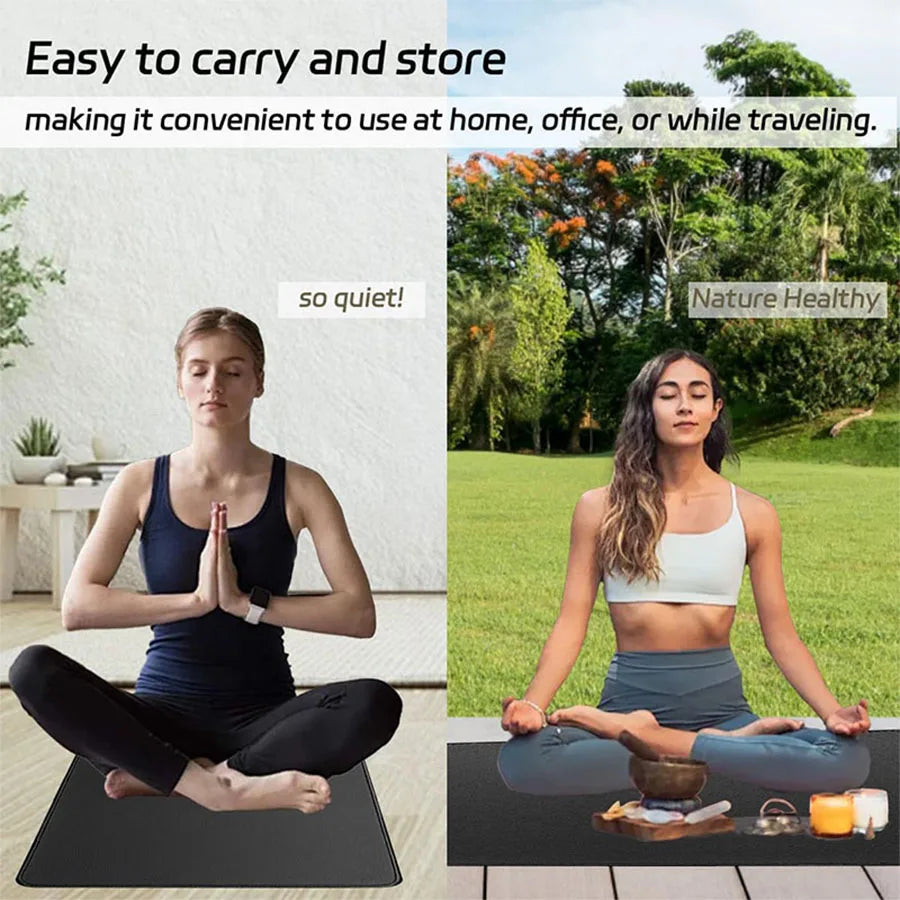 Grounding mat, suitable for home or office use to enhance health, with grounding wire for yoga mats