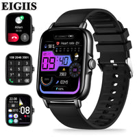 EIGIIS 2025 Smart Watch for Men Women Fitness Tracker with Heart Rate Sleep Monitor Activity Tracker 1.69" HD Waterproof Watch
