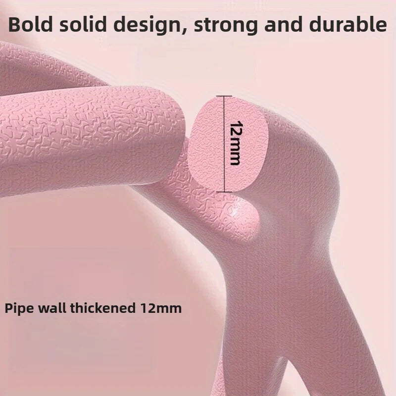 Pink 8-shaped tension device, open back 8-shaped tension rope, back strength training elastic stretching band