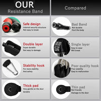 Pilates Bar Kit with Resistance Bands Multifunctional Yoga Bar Portable Home Gym Resistance Bar Kit for Full Body Workouts