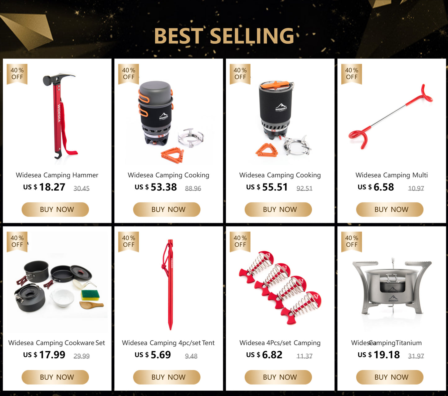 Widesea Camping Cooking System with Heat Exchanger Outdoor Gas Stove Burner Tourist Coffee Pot Cup Cookware Tableware Tourism