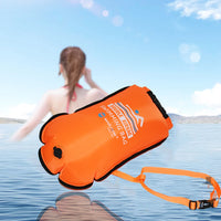 20L Inflatable Open Swimming Buoy Tow Float Dry Bag With Waist Belt For Boating Rafting Swimming Bucket Water Sport Safety Bag