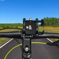 Bike Phone Mount Bicycle Phone Clip Anti-Shake Bike Phone Holder Clamp Adjustable Bicycle Mobile Phone Support for MTB Road Bike