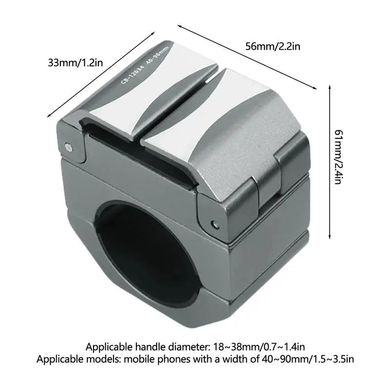 Invisible Ring Shape Bike Phone Holder Aluminum Alloy MTB Road Bicycle Cell Phone Mount Stand Cycling Navigation Bracket