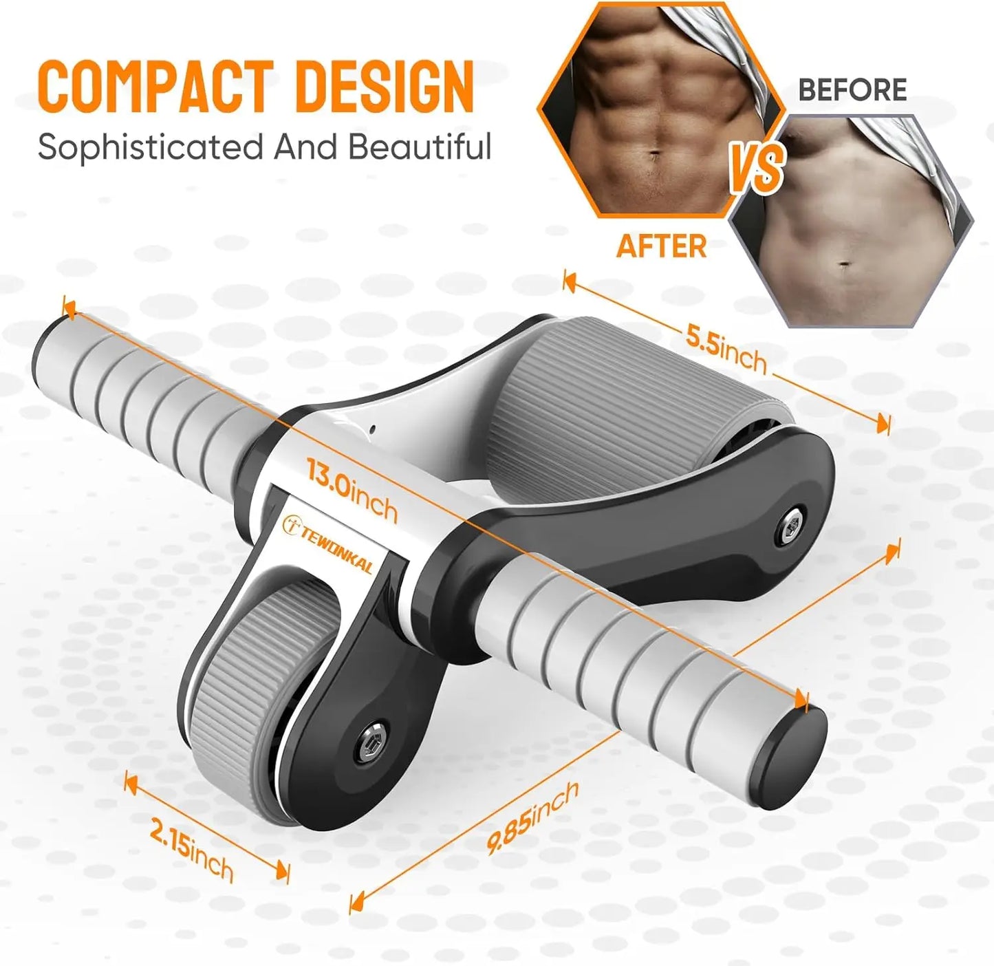 Ab Roller Wheel for Men and Women Portable Foldable Ab Wheel Roller for Core Workout at Home Gym Outdoors